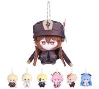 UTIEHD Portachiavi in peluche di Genshin Impact, carine bambole da collezione da 10 cm - Dimensioni compatte per borse e chiavi per i fan (Hutao)