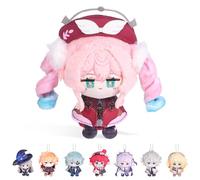 UTIEHD Portachiavi in peluche di Honkai Star Rail, carine bambole collezionabili di 10 cm - Dimensioni compatte per borse e chiavi per i fan (Hyacine)