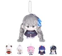 UTIEHD Portachiavi Peluche Honkai Impact 3rd, Bambole Collezionabili 10 cm - Compatti per Borse & Chiavi (Bronya)