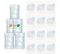 UTIJFOY 10 grammi [30 confezioni] sacchetti per gel di silice [set da 5 pezzi] sacchetti di silicato sottovuoto, ricaricabili e con display bicolore, essiccante ai silicati per la regolazione