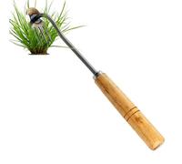 Util - Estrazione di diserbatore manuale, per giardino, a 4 denti, con manico lungo ad alta resistenza, estrattore di erbe, doppio uso per cortile, , orto, terreno duro o mobile