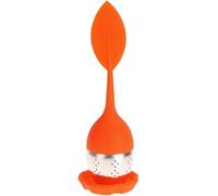 Utile e pratico infusore per tè arancione in silicone per foglie di tè per apparecchi per la preparazione di spezie Filtro per spezie Accessori da cucina Filtri da tè Palline, filtri e filtri