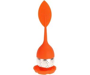 Utile e pratico infusore per tè arancione in silicone per foglie di tè per apparecchi per la preparazione di spezie Filtro per spezie Accessori da cucina Filtri da tè Palline, filtri e filtri
