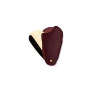 Calzascarpe da Viaggio Pieghevole - Fodera Vera Pelle Rosso Bordeaux Paletta Oro