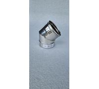 UTILFER Curva 45° In Acciaio Inox 304 Per Canna Fumaria 80 mm