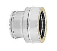 UTILFER Raccordo Mono-Doppia Parete Inox Canna Fumaria 150-200 MM