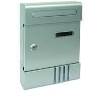 Utilia GINEVRA Cassetta postale acciaio con cilindro mm. 205x65x290 H SILVER