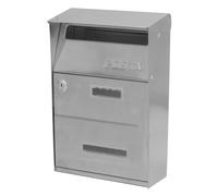 Utilia Cassetta postale Monaco - Acciaio inox 21x8,5x30,5 cm