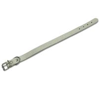 Utilia Pet COLLARE IN CUOIO DI BUFALO SFODERATO cm. 51x2,5 col. Grigio