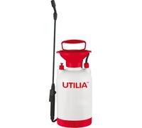UTILIA Pompa a Pressione in Plastica 5L, Ideale per Cura Piante e Fiori, Include Lancia e Valvola di Sicurezza