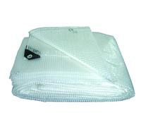 Telone Occhiellato retinato impermeabile telo bianco polietilene 4x5 occhielli