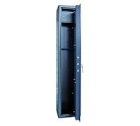 Utilia Armadio Portafucili 5 posti in Acciaio mm. 340x280x1480 h con serratura a Doppia mandata Cassetto portamunizioni - KG145-5