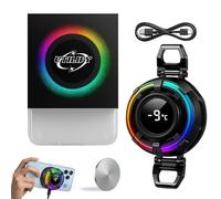 UTILIFY Frigorifero da gaming per cellulare con luce RGB | Dissipatore attivo con controllo AI | Raffreddamento rapido a semiconduttore | 5 V Alta potenza | Compatto, silenzioso | Ideale per giochi e