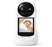 Utilify / Telecamera di sorveglianza WiFi per bambini, animali domestici e casa, schermo 2,7" con videochiamata, audio bidirezionale, include scheda SD 64GB, app ICSee