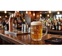 Utilissimi EDITACASA - Set 6 Boccali da Birra 500 ml, Bicchieri in Vetro con Manico per Birra Artigianale, Lager e Stout, Design Classico da Pub, Resistenti e Lavabili in Lavastoviglie, 13 cm