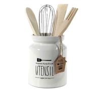 UTILISSIMI PORTAUTENSILI BARATTOLO CM 12 H 15 CM 5 PEZZI CON UTENSILI INCLUSI