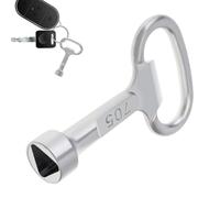 Utility Cabinet Key - Utensile per dischi in lega triangolare, accesso idraulico ai passi, chiave di controllo multiuso per porte elettriche, supporti ascensori, blocco valvole, apertura scatola