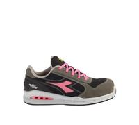Diadora Utility Run Net AB Low S1PS, scarpe di sicurezza unisex 37 EU male Grigio Scuro/Nero/Fucsia