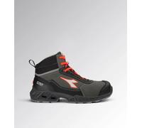 Diadora Utility Shark SI Mid Laether S3S, stivali di sicurezza u 44 EU female Nero/Grigio/Rosso Fluo