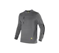 Utility Diadora - Felpa da Lavoro Sweatshirt Crew Litework (L, Grigio)