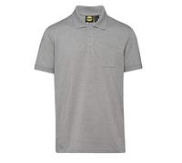Utility Diadora Polo MC Industry Light Middle Grey Melange - Maglietta da Lavoro, Taglia M