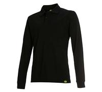 Utility Diadora - Polo Polo ML Atlantis II per Uomo DE M, Nero, m