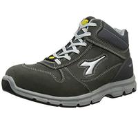 Utility Diadora Run Text Low S1P Src Esd, Scarpa Antinfortunistica Unisex - Adulto, Grigio Castello/Blu Insegna, 42 EU