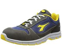 Utility Diadora Run Text Low S1P Src Esd, Scarpa Antinfortunistica Unisex - Adulto, Grigio Castello/Blu Insegna, 37 EU