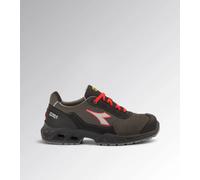 DIADORA Scarpa da Lavoro Antinfortunistica Modello Shark Stab Imp Leat Low S3 SRC ESD Colore: Nero/Rosso Fluo Taglia 43 EU