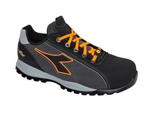Utility Diadora, Scarpe Antinfortunistiche Unisex, Glove Net Low PRO S3L FO SR HRO ESD, Colore Asphalt/Orange Fluo, Taglia 36
