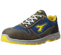 Diadora Utility Run Low S3S, scarpe di sicurezza unisex 48 EU male Grigio Scuro/Blu Scuro/Giallo