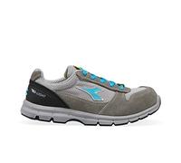 Utility Diadora, Scarpe Antinfortunistiche Unisex, RUN TEXT LOW S1P SRC ESD, colore CASTLEROCK/SCUBA BLUE, taglia 41