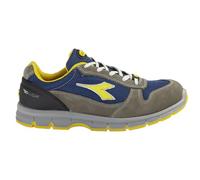 Utility Diadora Run Text Low S1P Src Esd, Scarpa Antinfortunistica Unisex - Adulto, Grigio Castello/Blu Insegna, 36 EU