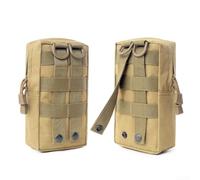 Utility Molle Marsupio 2 sacchetti leggeri per riporre oggetti essenziali all'aperto (kaki)