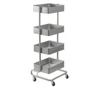 Utility Trolley carrello multiuso 4 ripiani 110x45cm