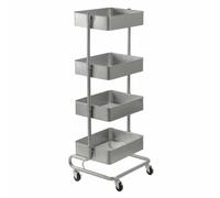 Utility Trolley carrello multiuso 4 ripiani 110x45cm