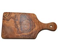 Utilizzabili come tagliere o vassoio, in legno d'ulivo, vassoio per colazione, tagliere per formaggi, pezzo unico., Legno, Legno d'olivo, Klein: ca. 21,5 cm x 10 cm