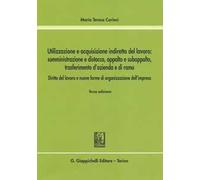 Utilizzazione e acquisizione indiretta del lavoro. Somministrazione e distacco, appalto e subappalto, trasferimento d'azienda e di ramo