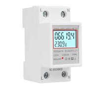 Utilizzo 80A Carico 1 Fase 2 Fili Display Digitale LCD Wattmetro Consumo di Energia kWh Contatore Elettrico AC 230V 50Hz(DDS6619-006)
