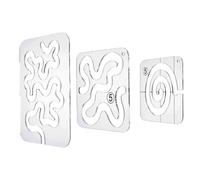 Utilizzo di modelli per quilting Righelli: per macchina - Modello a movimento libero, Qui