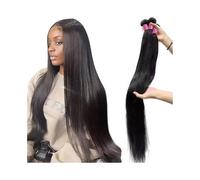 Utilizzo quotidiano 10-40 pollici fasci di capelli umani 1/3/4 pezzi fasci di capelli brasiliani grezzi intrecciati fasci di capelli umani lisci setosi estensioni dei capelli per le donne(16 18 20)