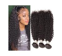 Utilizzo quotidiano Extension for capelli umani ricci e crespi 1, 3, 4 pacchi brasiliani Remy Hair Weave Bundles per le donne(18 20 22)
