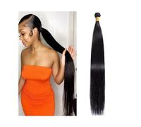 Utilizzo quotidiano Fasci di capelli umani lisci con osso for donne nere, fasci di capelli umani lisci da 8-40 pollici Fasci singoli senza grovigli, capelli Remy, estensioni dei capelli naturali per l