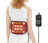 UTK Cuscinetto riscaldante a infrarossi lontani per alleviare il dolore alla schiena, caldo fino a 70,6 °C, regalo per donne e uomini, cuscinetti riscaldanti per la parte bassa della schiena, 24 timer