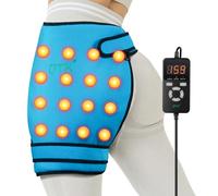 UTK Cuscinetto riscaldante per fianchi per sciatica, 5 cuscinetti riscaldanti a infrarossi lontani con 16 giade naturali e controller intelligente, cuscinetto termico elettrico per schiena, cosce
