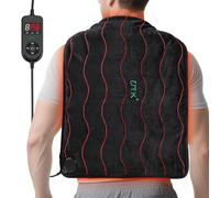 UTK Grande cuscinetto riscaldante a infrarossi lontani per alleviare il dolore alla schiena, cuscinetti riscaldanti elettrici XL ponderati con tormalina per collo e spalle, crampi mestruali, regali