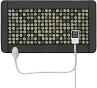 UTK Quantum Wave - Cuscinetto riscaldante a infrarossi lontani per schiena, sollievo dal dolore con magneti, pietra, giada e tormalina, idoneo FSA HSA, più caldo a 70,6 °C, spegnimento automatico 4H