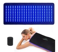 UTK Terapia della luce rossa e blu per il corpo, 210 dispositivi per terapia della luce a infrarossi, 58,4 x 27,9 cm, grande cuscinetto per terapia della luce rossa per alleviare il dolore alla