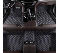 UTLODY Custom Car Floor Mats for Suzuki Ignis 2016 2017 2018 2019 2020 Leather Full Coverage Liners Wear-Resistant Anti-Slip Carpet Protection Interior Accessories(Black+Gold)