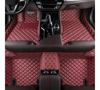 UTLODY Custom Car Floor Mats for Suzuki Ignis 2016 2017 2018 2019 2020 Leather Full Coverage Liners Wear-Resistant Anti-Slip Carpet Protection Interior Accessories(Red)